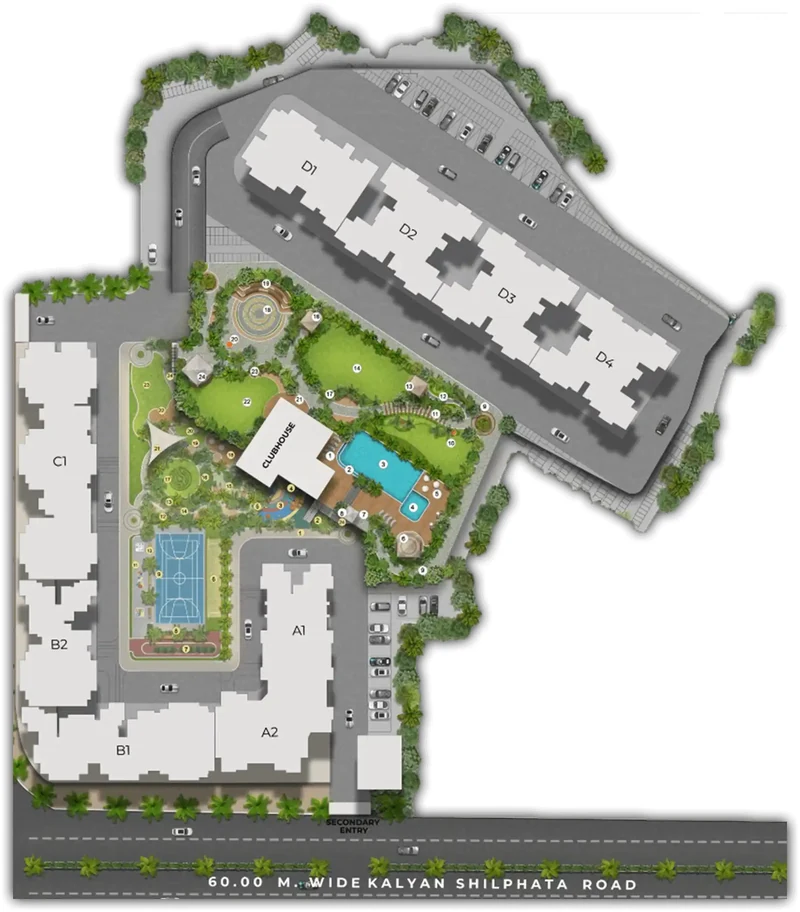 The master plan of Provident Palm Vista, artist's impression