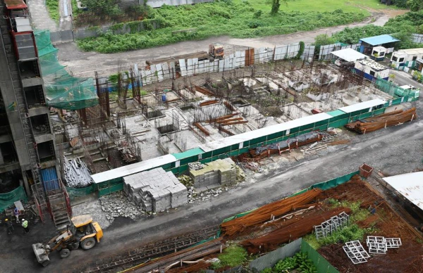 Tower C1 in July 2025 at Provident Palm Vista, Shilphata