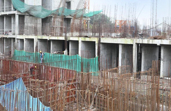 Tower D2 in July 2025 at Provident Palm Vista, Shilphata